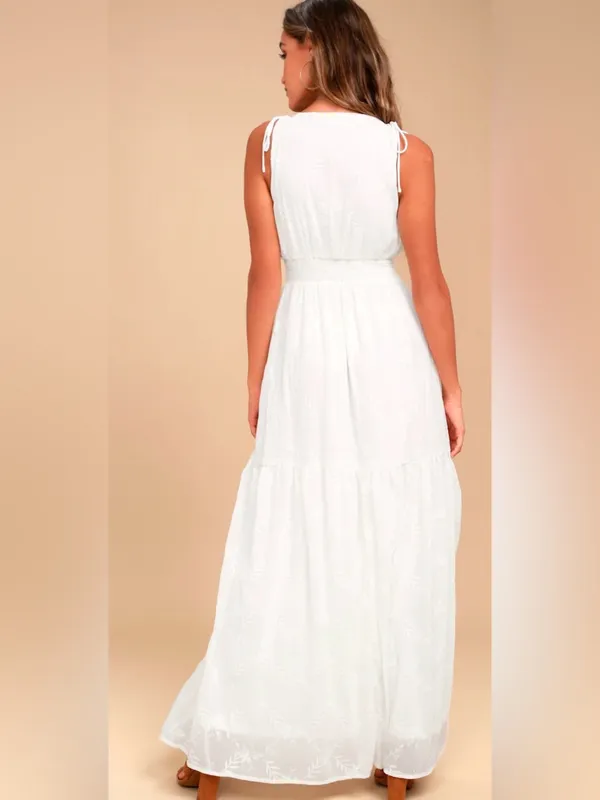 Lulus-Time Well Spent White Embroidered Maxi Dress - Image 2