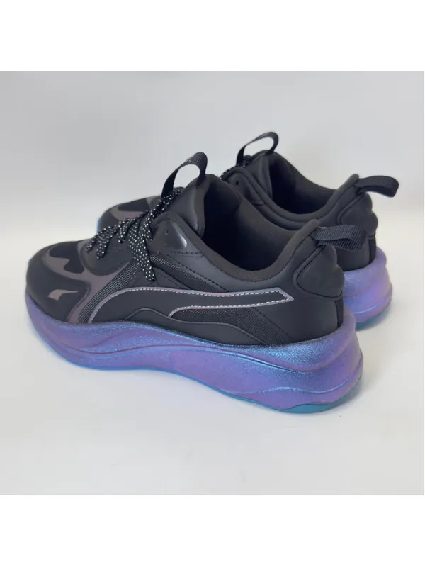 Puma RS-Curve Lightsense Women's Running Sneakers Size 8 Black and Purple - Image 14