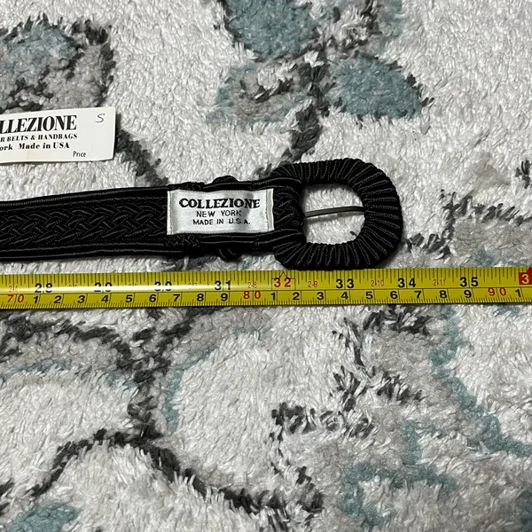 NWT S Juliana Collezione 34 Inches Elegant Black Braided Women's Belt Accessory - Image 7