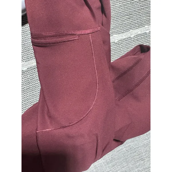 Lululemon Align High‎ Rise Crop Leggings Burgundy Size 2 - Image 6