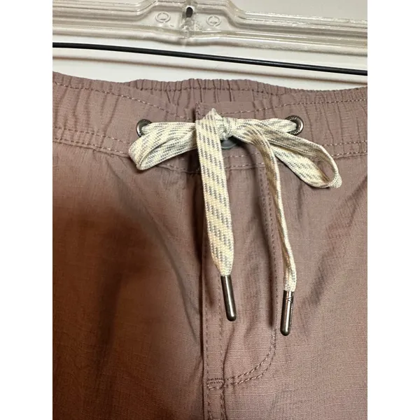 Vuori Ripstop Pants Dusty Rose Mauve Elastic Waist Drawcord‎ Utility Slim Women - Image 3