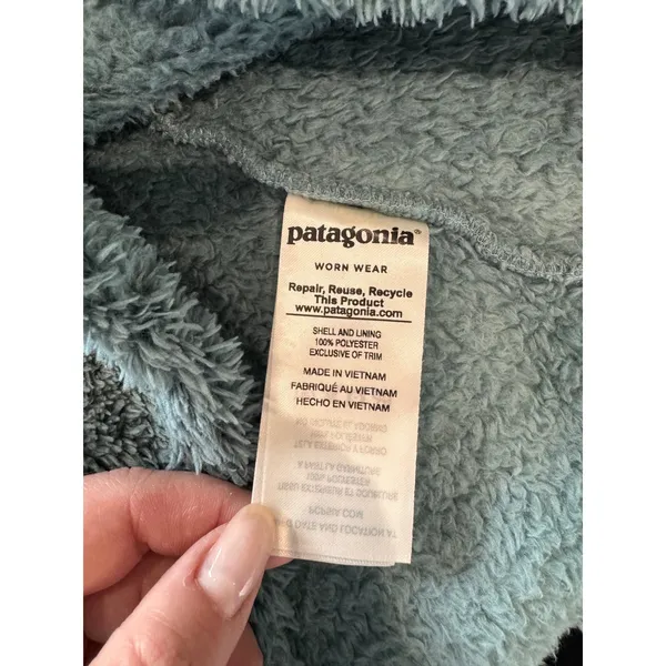 Patagonia XS Los Gatos Fleece Pullover Jacket 1/4 Zip Blue Cozy Layering‎ - Image 5