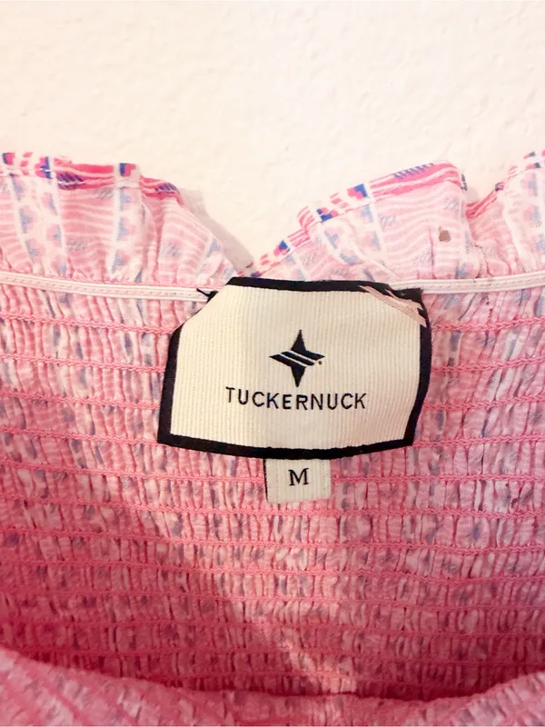 Tuckernuck x Cameron Eubanks Wimberly Love Letters Maxi Pink Smocked Medium M * - Image 4