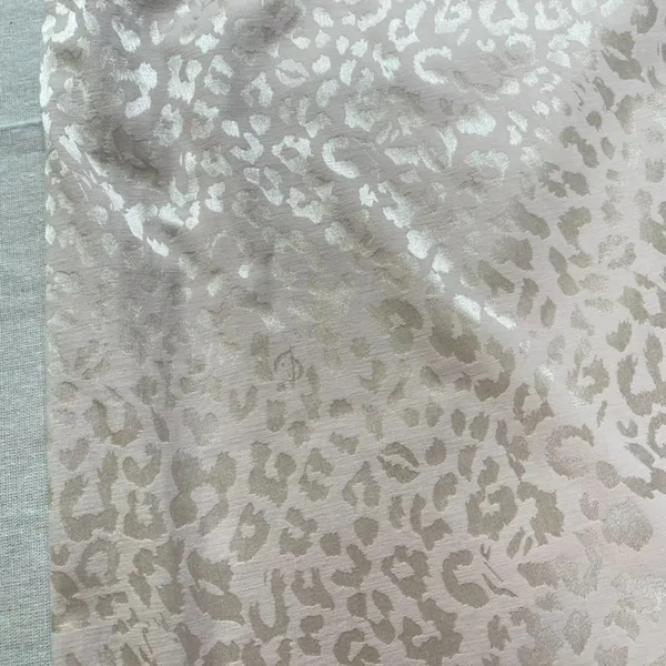 TopShop | Beige Satin Leopard Print Shift Dress | Size 6 - Image 8