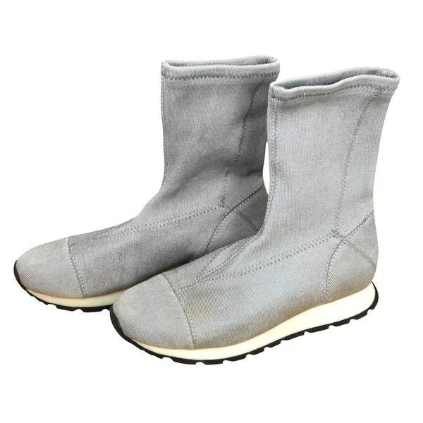 Free People Astral Sneaker Boot Mid-Calf Gray Size 36‎ Womens Knit Fabric Rubber - Image 7