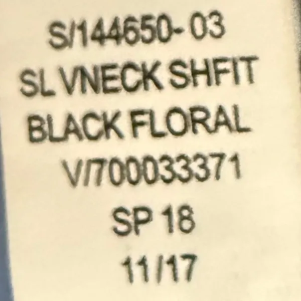 Old Navy‎ M Black Floral Sleeveless Shift Dress Feminine Summer Spring Bohemian - Image 6