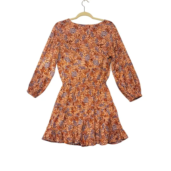 L*Space Women Stay Golden Dress Tie Front Cutout Mini‎ Lily of the Velley M - Image 6