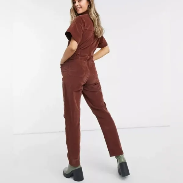 FREE PEOPLE Marci Cord One Piece in Gingerbread Small - Image 5
