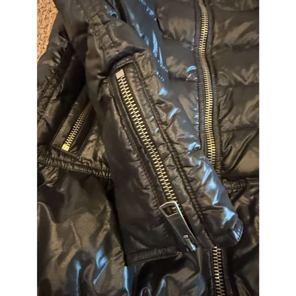 Burberry Brit Black Puffer Coat – Size XS - Image 3