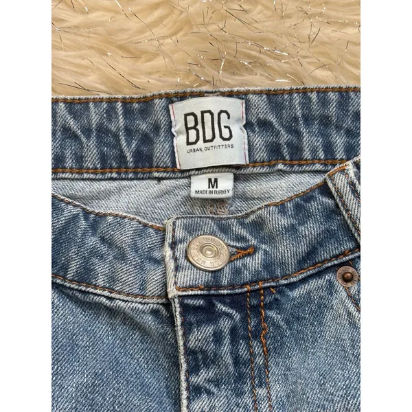 BDG Urban Outfitters Women’s Blue Distressed Denim Skirt Size M - Image 3