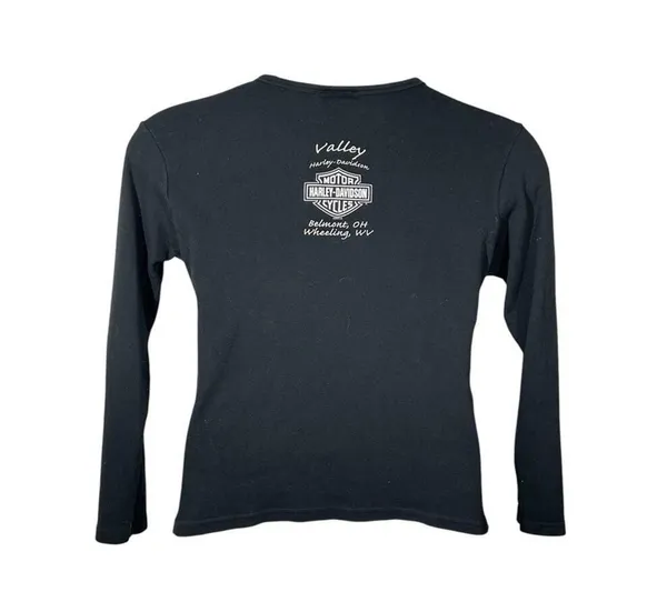 Harley-Davidson Motorcycle Long Sleeve Graphic Tee - Image 2