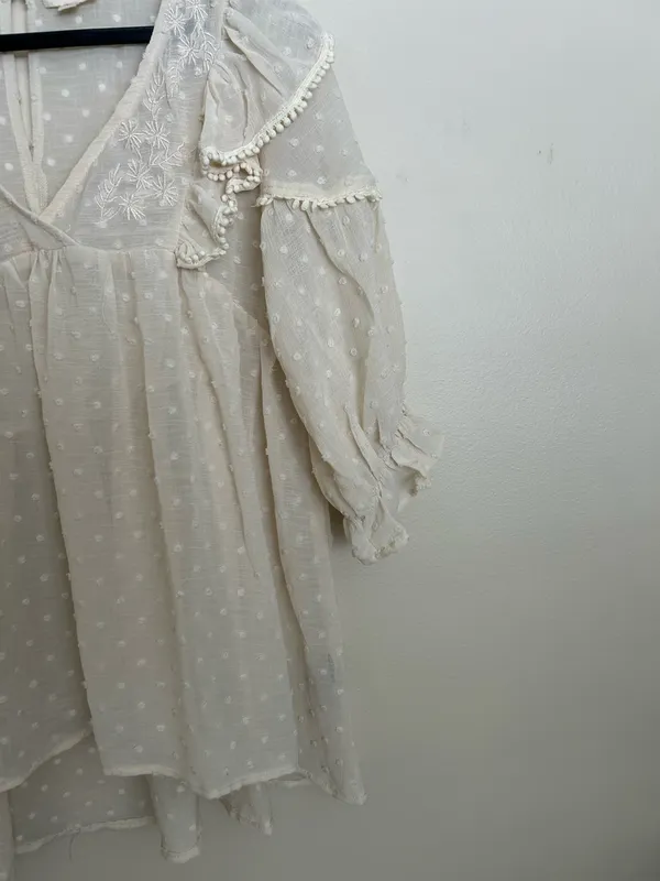 Pol bohemian indie cottage core top (m)  - Image 2