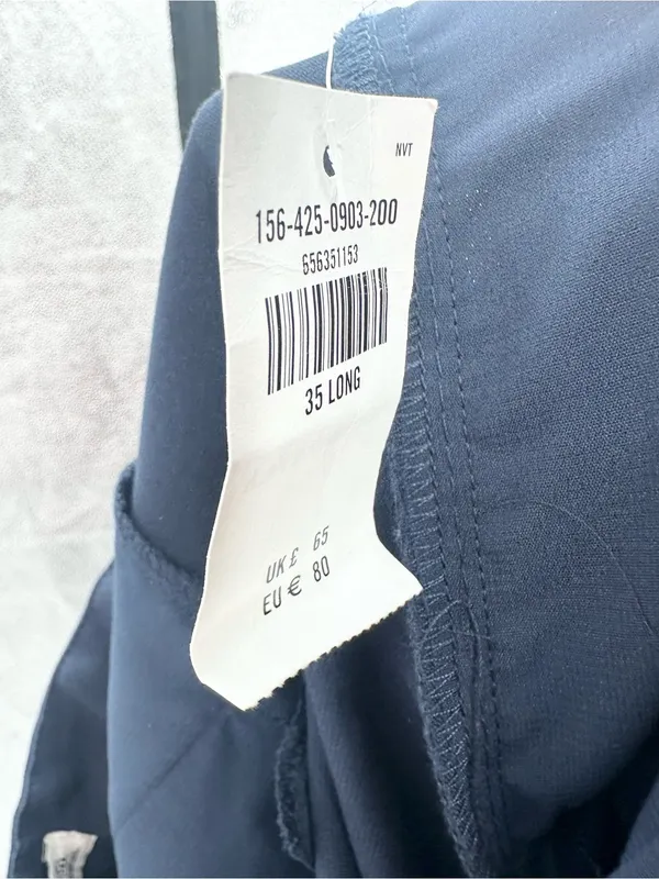 Abercrombie & Fitch NWT Women's Wide Leg Ultra High Rise Blue‎ Pants Size 20L - Image 4