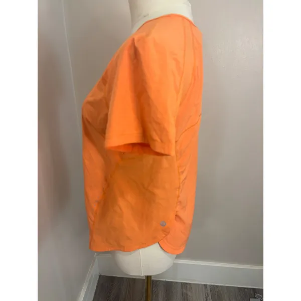 Lululemon Swiftly Tech Short Sleeve Shirt Orange Ripstop Womens 4 - Image 3