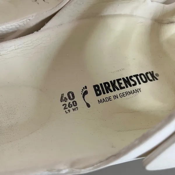 Birkenstock‎ Arizona EVA Sandal 40 US 9 White Waterproof Lightweight Slide Boho - Image 3