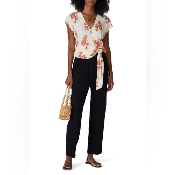Madewell Twiggy Dandelion Floral‎ Print Wrap Top - Image 8