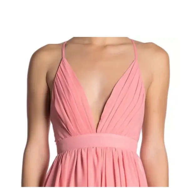 Meghan LA Enchanted Garden Maxi Dress Buff PINK XL NWT‎ $476 - Image 5