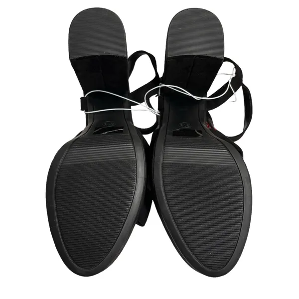 A New Day Black Riah Open Toe Ankle Strap Block Heels Size 9.5 Women’s NWT - Image 8