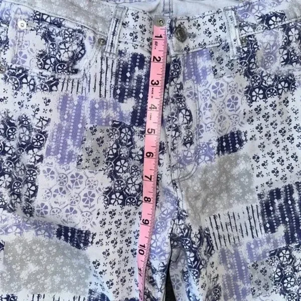 Kensie Patchwork Blue Combo Jeans High rise size 4 / 27 - Image 4