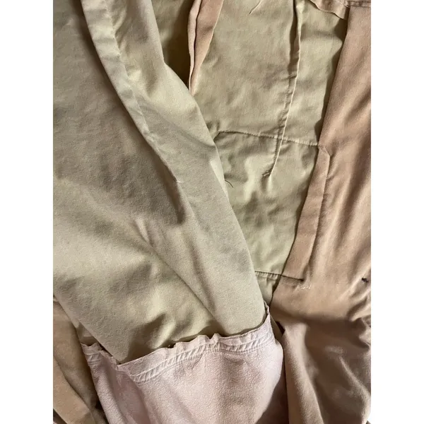 Vintage Handmade Tan/Light Brown Shirt Jacket Size M - Image 3