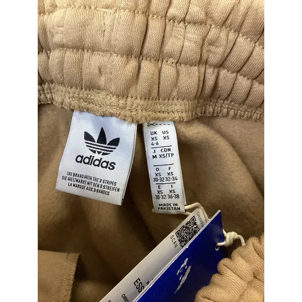 Adidas Originals Essentials Joggers Cardboard Brown Tan‎ Fleece Pants JX5184 XS - Image 3