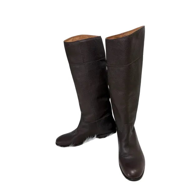 Vero Cuoio Riding Leather Dark Brown Boots Womens |US 8.5 - Image 13