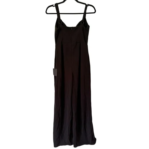 NWT Lulus Black Wide Leg Jumpsuit Size Small Sweetheart Neckline Empire Waist - Image 2