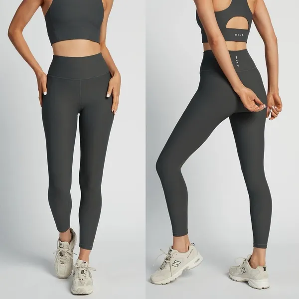 Wilo The Label Base Ribbed Legging Charcoal Gray Size Small Pockets Workout NWOT - Image 2