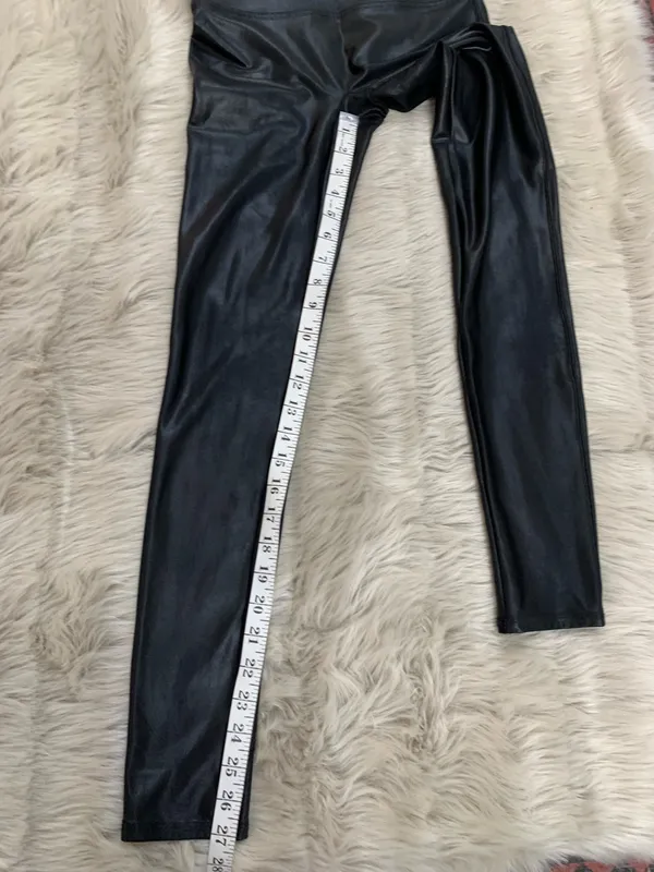 SPANX Faux Leather Leggings Black Medium - Image 8