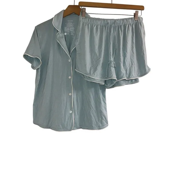 ✨State of Day Women's 2-Pc. Short-Sleeve Notched-Collar Pajama Sz Small Set✨ - Image 5