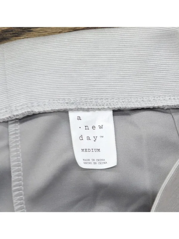 NEW A New Day High Waist Joggers Elastic Waistband Pockets Heather Gray M - Image 4