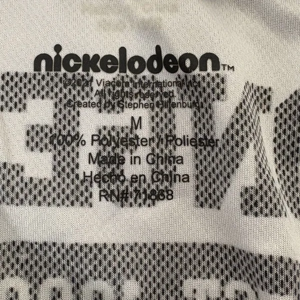 Nickelodeon Ladies Spongebob Squarepants Baseball Jersey Size Medium Mesh Jersey - Image 10