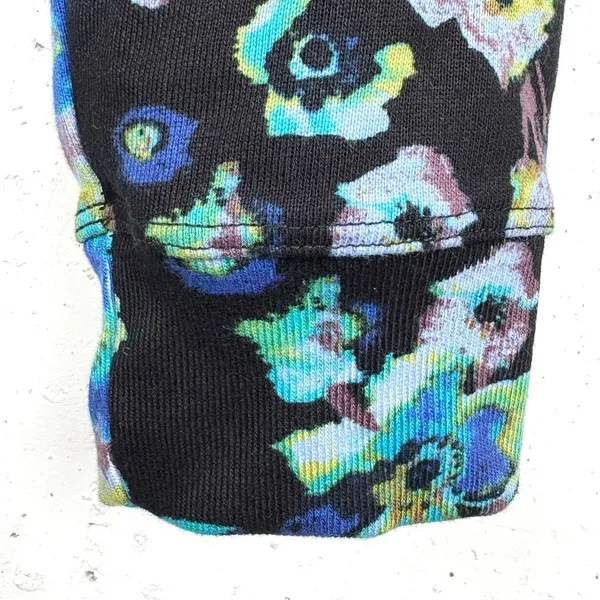 Ulla Johnson x Designers for Democracy Cotton Full Zip Hoodie Blue Floral Medium - Image 11