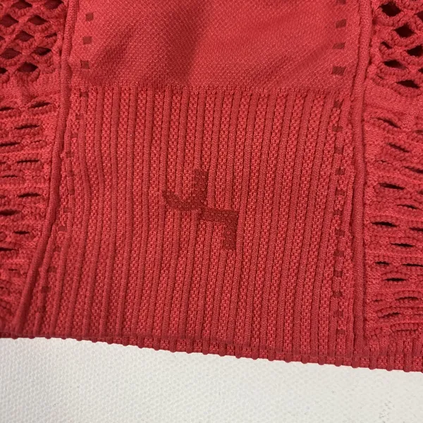 Joy Lab Sports Bra Womens Small Red Seamless Racerback‎ Padded Athletic Gym - Image 5