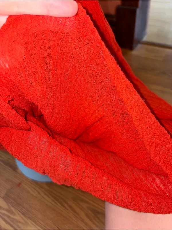 Jen's Pirate Booty Red Fringe Maxi Dress - Image 5