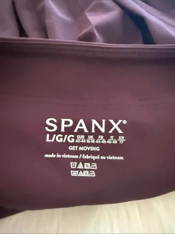 SPANX Pleated Athletic Skort in Plum Purple - Image 3