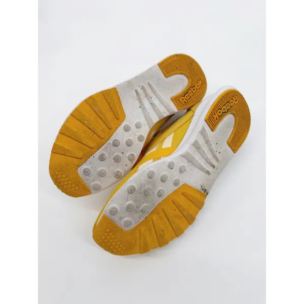 Reebok Royal Ultra Women 8 Yellow CN3630 DMX Suede Sneakers - Image 8