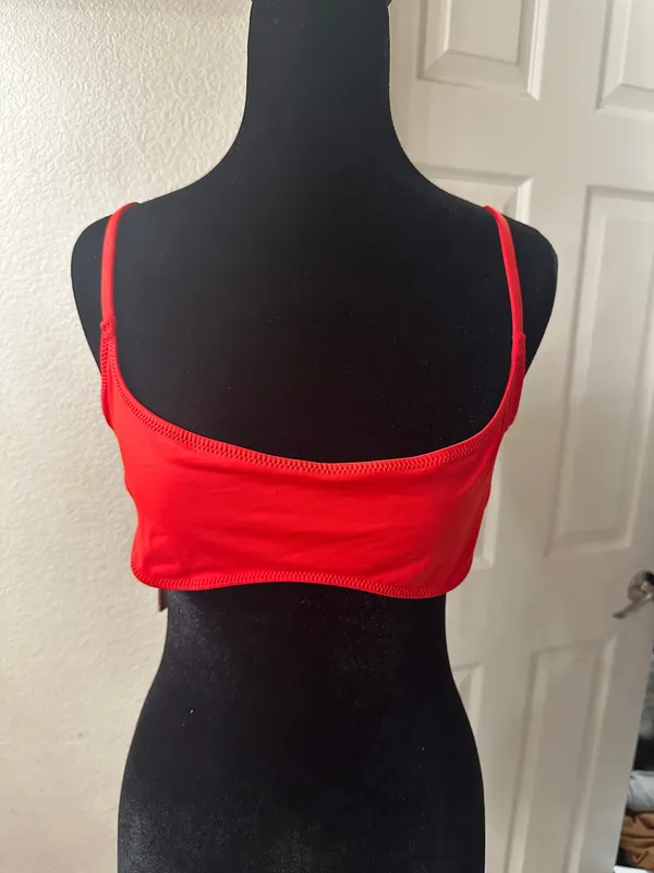 SKIMS Bikini Top Micro Scoop Swim Ruby - Image 4
