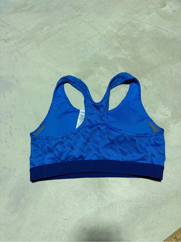 Nike Blue Racerback Sports Bra medium - Image 5