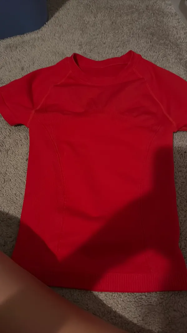 Red Lululemon Swiftly Tech Short Sleeve Shirt - Image 2