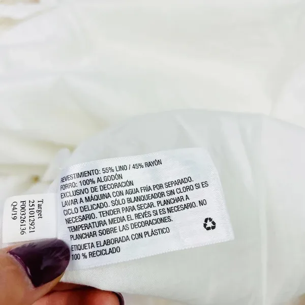 Lisa‎ Marie Fernandez x Target White Ric Rac Linen Mini Dress Size XXS - Image 10