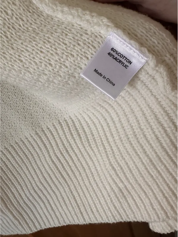 NWT Evereve Nico Wrap Cardigan Sweater Off White Women’s size Medium - Image 9