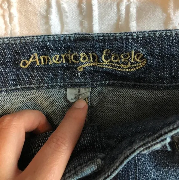 Denim Mini Skirt Blue Size 8 - Image 3