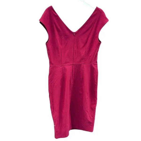 NWT MUXXN Boutique size 2X ( runs small) retro Ponte’ knit faux wrap dress. - Image 2