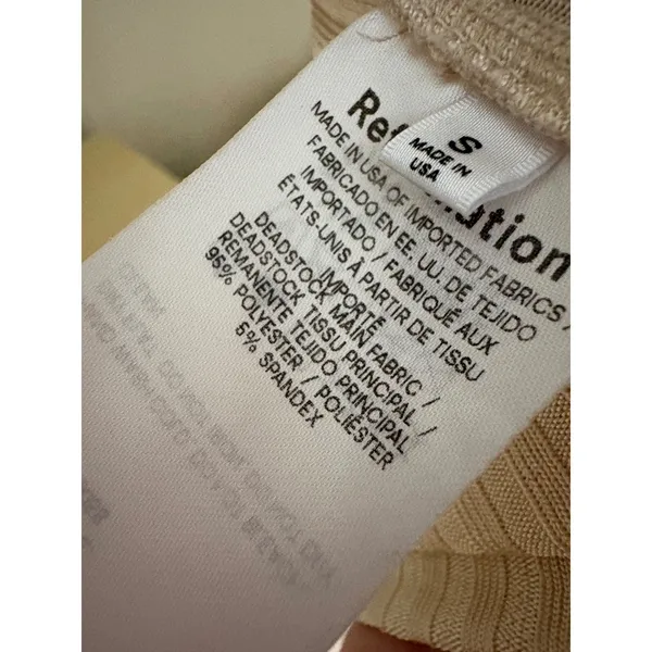 REFORMATION Esmeray Knit Top Size Small Flare Sleeve‎ - Image 7