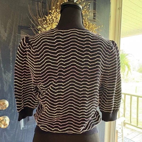 Loft puff 3/4 sleeve sweater women’s size small NWT - Image 5