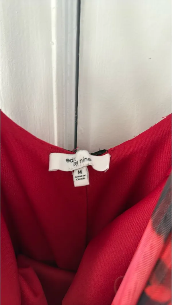 Windsor Dress Formal Long Red Floral - Image 4