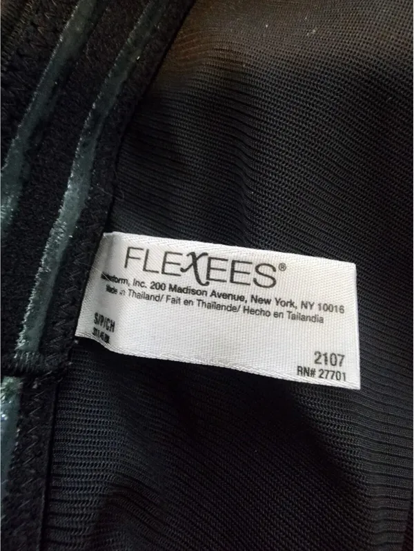 Flexees Black Shaping Shorts with High Waistband Size Small - Image 5
