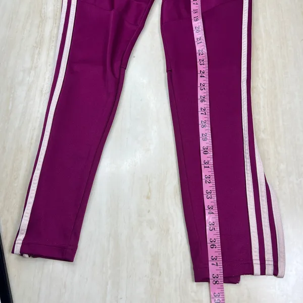 Adidas Womens Tiro 21 Track Pants Power Berry Purple White Stripes XS GQ1039 - Image 8