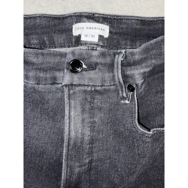 good american good legs straight jeans black 12/31 - Image 3